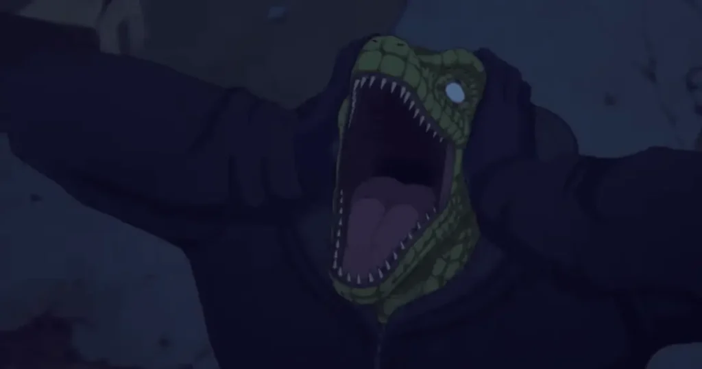 quem esta na boca de caiman